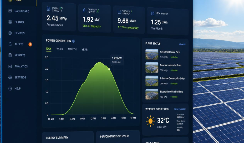 Remote monitoring dashboard