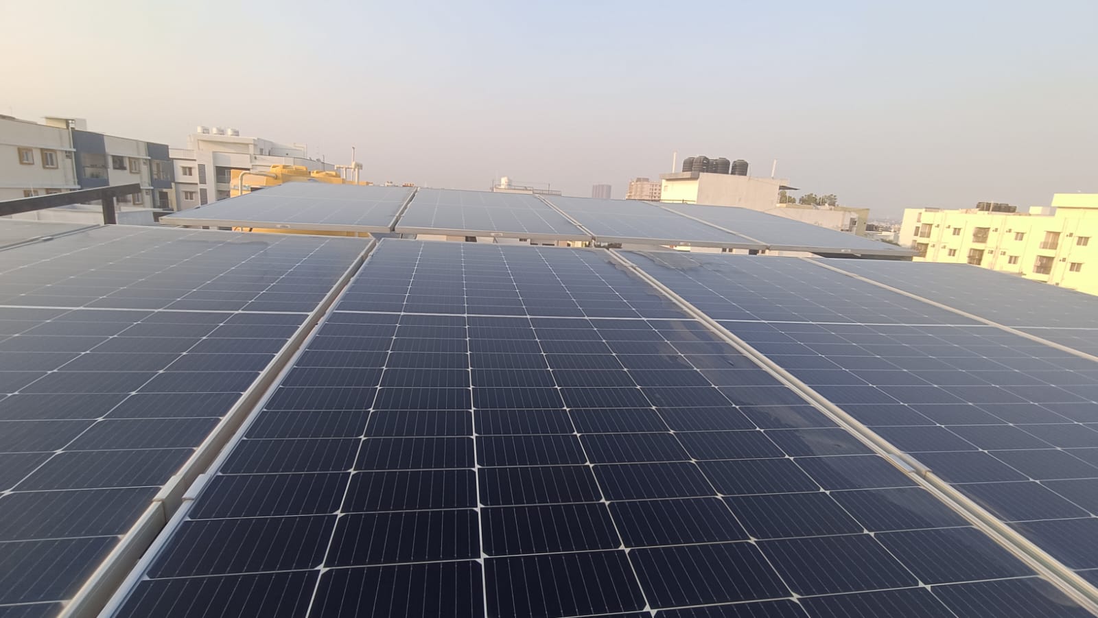 Installed and commissioned solar system