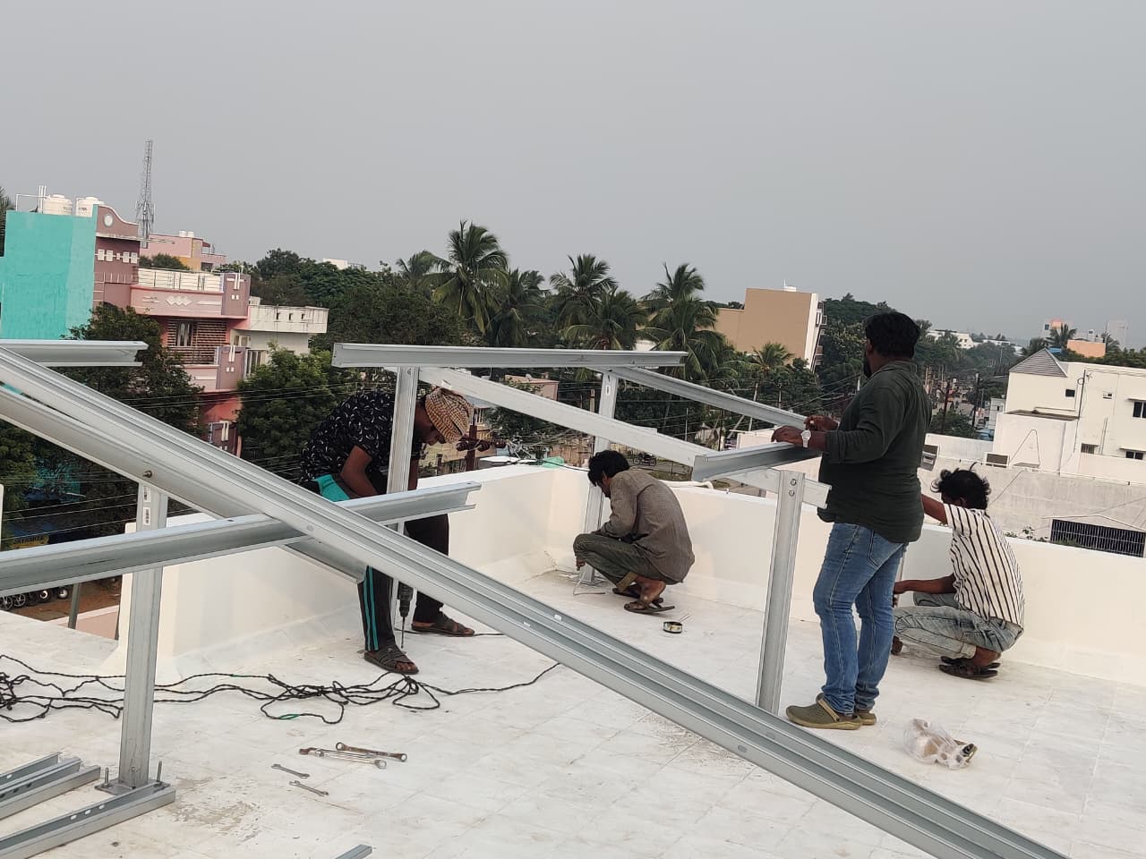 Structural mounting work